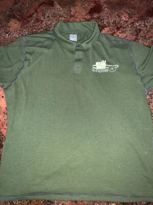 Camisa Polo Arborwear XL Verde Manga Corta Logo Foto 1 de 4