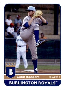 2012 Burlington Royals Grandstand #24 Colin Rodgers Greenwell Springs Louisiana 