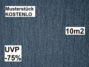 Teppichfliesen BLAU GRAU B1 50x50 Schlinge 7,5mm 3,95€/Fliese 10m2 UVP 64€/m2 - Bild 1 von 6