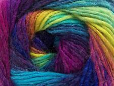 Ice LANA BELLA Yarn #58147 VIVID COLORS DK Self Striping Wool Blend 100 Grams