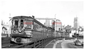 25BB107 RP 1940s KEY SYSTEM RAILWAY TRAIN CAR #108 SAN FRANCISCO SIGN - Picture 1 of 1