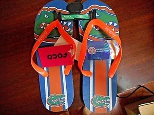 University of Florida Gators FOCO Men's L 9-10 Flip Flop Sandals Licensed NWT! - Picture 1 of 2
