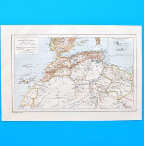 Nordwest-Afrika | Historische Landkarte um 1910 | 1:12000000 - Bild 1 von 1