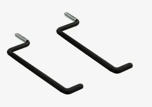 2 pk ~ Crawford Large LADDER HANGER 50 lb Capacity Hook 7" L Black Steel SH11-25 - Picture 1 of 2