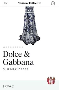 Dolce&Gabbana Blu Mediterraneo Sleeveless Painterly Maxi Dress - Picture 1 of 19