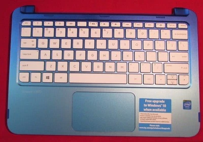 HP STREAM X360-P091NR PALMREST TOPCOVER W/ KEYBOARD,TOUCHPAD,SPEAKERS 794301-001 - Image 1 of 4