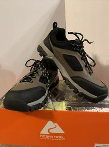 Ozark Trail Men's Stone Low Taupe Leather Hiking Boot Shoes Size 7 NEW - Picture 1 of 9
