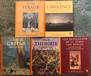 Pinguin 60er Minibücher, 5 Stück, Straub, DH Lawrence, Greene, Theroux - Bild 1 von 4