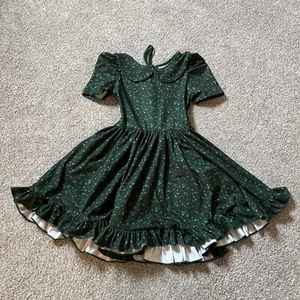 NEW Little Stocking Co Mistletoe Twirl Dress Size 5 Girlhood Green Christmas - Picture 1 of 6