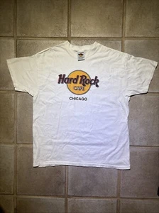 Camiseta Hard Rock Café, Chicago, Blanca, Adulto XL, De Colección - Imagen 1 de 5