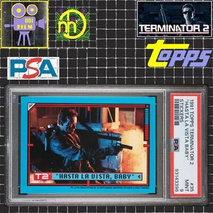1991 Topps Terminator 2 - #35 Hasta La Vista Baby - PSA 9 MINT - Picture 1 of 4