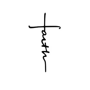 Faith Cross Christian Church Vinyl Decal Sticker for Car Window Wall Door - Picture 1 of 4