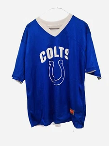Nike Colts Jersey NFL Flag Football Size XL Reversible Blue White Indianapolis - Picture 1 of 11