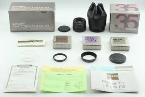 [Unused Black Set] Contax Carl Zeiss Planar T* 35mm F2 G Lens G1 G2 From JAPAN - Picture 1 of 18