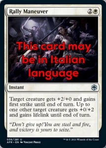 MTG 4x RALLY MANEUVER EXC - MANOVRA D'INCORAGGIAMENTO - AFR - MAGIC - Picture 1 of 1