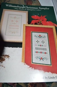 Williamsburg Christmas Sampler Embroidery Book 32  By Linda Driskell - Picture 1 of 1