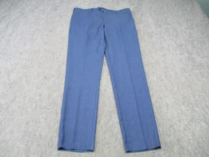 Saville Row Brixton Pants Mens 36 Blue Straight Leg Dress Pant 36x34 - Picture 1 of 9