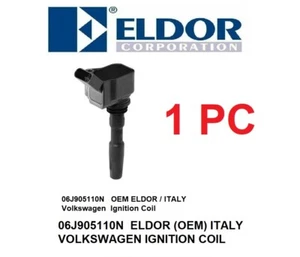 ELDOR VW VOLKSWAGEN OEM AUDI, Beetle, JETTA Ignition Coil 06J905110N UPGRADE OEM - Picture 1 of 1