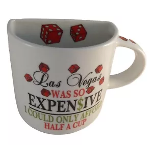 Novità mezza tazza caffè Las Vegas era così costosa tazza vacanze souvenir dadi - Foto 1 di 6