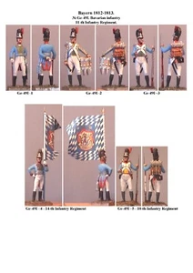 Soldados VID - Ge-49I. Infantería bávara, 1812-1813 - Kits 60 mm - Imagen 1 de 27