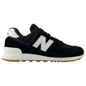 Mens New Balance 574 Black/ White Athletic Shoes - Picture 1 of 6