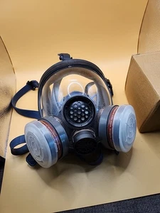 Parcil Safety Vollgesichts-Atemschutzmaske organischer Dampf Gasmaske mit 2 extra Set Filter - Bild 1 von 16