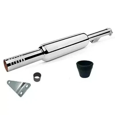 New Silman Short Silencer Exhaust Fit For Royal Enfield 350 & 500CC - Image 1 of 2
