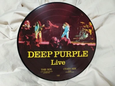 Deep Purple Picture Record Rare Vinyl Wall Art Without Cover - Image 1 of 2