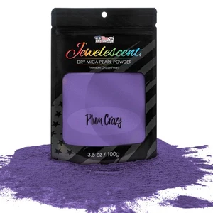Plum Crazy Mica Pearl Powder 3.5oz Cosmetic Grade Resin Soap Slime Makeup Art - Picture 1 of 5