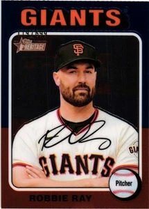 2024 Topps Heritage Chrome Refractor - Robbie Ray (#585)  Giants  /699 - Picture 1 of 2