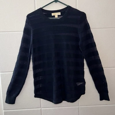 Женский легкий вязаный пуловер Michael Kors размер средний черный L/S - Изображение 1 из 4