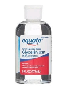Equate, rein pflanzliches flüssiges Glycerinöl USP, unparfümiert, 6 fl oz - Bild 1 von 4