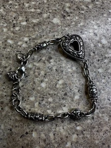 Brighton LAGUNA WEAVE Heart Weave Retired Bracelet - Picture 1 of 4