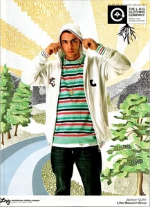 2006 • LRG Jackson Curtin anuncio impreso • Y2K 2000s moda sudadera con capucha ADS-66 - Imagen 1 de 2