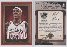 2013-14 Panini Court Kings Portraits Red Framed /25 Paul Pierce #5 HOF