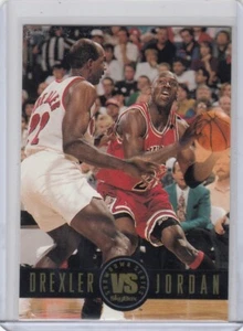 1995 Skybox Basketball Card #SS11 Michael Jordan Vs. Clyde Drexler - NrMt-Mt - Picture 1 of 2