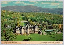 North Carolina Vintage Postcard, Biltmore Hotel, Back-View, House and Gardens