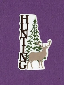 HUNTING title die cuts scrapbook cards - Picture 1 of 1