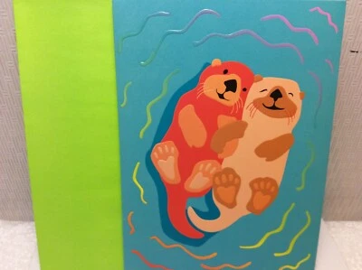 TARJETA DE FELICITACIÓN FELIZ ANIVERSARIO AVANTI PRESS Nueva con sobre "Ama como ninguna nutria" Foto 1 de 2