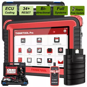 2024 Elite THINKTOOL PRO OBD2 Scanner Bidirectional Diagnostic Tool ECU Coding - Picture 1 of 14