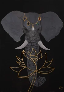 Shivan Art Opera originale Acrilico su tela 70x100 Moxphant legacy European Tour - Imagen 1 de 11