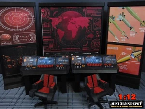 Custom 1:12 Scale Cobra Mission Control Diorama Prop for 6" GI JOE Classified - Bild 1 von 18