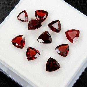 8.20 Ct Natural Untreated Rhodolite Garnet Trillion Cut 5-6mm Loose Gemstones - Picture 1 of 7