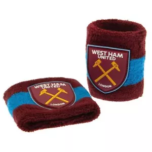 West Ham United FC 2pk Cotton Wristbands - Picture 1 of 3