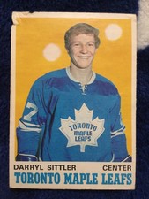DARRYL SITTLE Rookie￼ Card #218 1970 O-PEE-CHEE  HOCKEY Toronto Maple Leafs￼