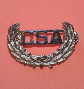CIVIL WAR CSA Confederate Southern Rebel Brass LAUREL LEAF LAPEL HAT PIN 2" New - Imagen 1 de 1