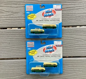 2 CLASSIC METAL WORKS 1/160 N GMC TDH-3610 TRANSIT BUSES GREEN & CREAM 52307 F/S - Picture 1 of 17