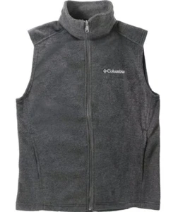 Chaleco polar con cremallera completa gris oscuro Columbia Cathedral Peak II para hombre - talla XL - Imagen 1 de 7