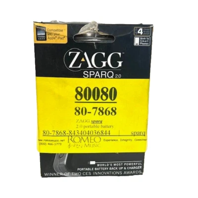 Cargador de Batería Externo Indicador Luces LED Usb Portátil 2 Puertos Zagg Sparq 2.0 Foto 1 de 4