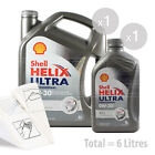Car Engine Oil Service Kit / Pack 6 LITRES Shell Helix Ultra AJ-L 0W-30 0W30 6L